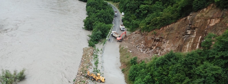 Heavy rain, damaging floods and mudslides hit western Georgia