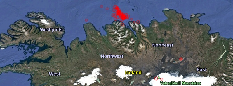 More than 13 000 earthquakes at Tjörnes Fracture Zone since June 19, Iceland