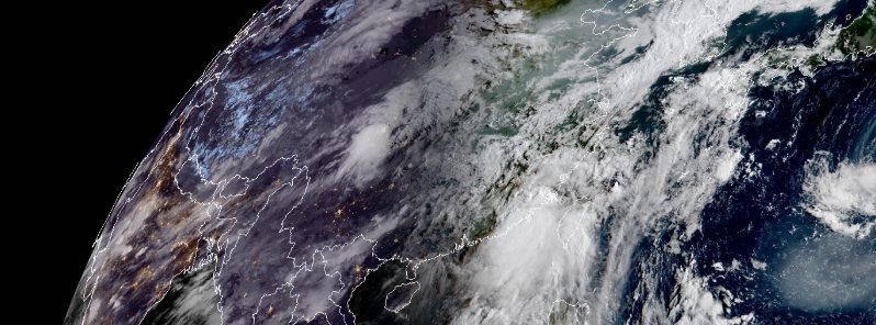 Tropical Cyclone “Mekkhala” brings powerful winds and heavy rains as it makes landfall in Fujian, China