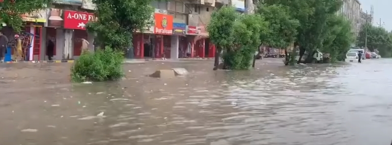 Record-breaking rainfall submerges Karachi, leaving more than 20 people dead, Pakistan