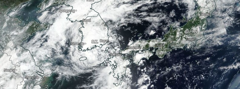 Fast-moving Typhoon “Jangmi” hits South Korea’s flood-stricken region