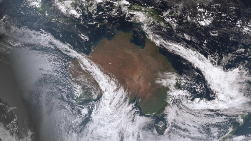 Rare atmospheric rivers form at opposite sides of Australia
