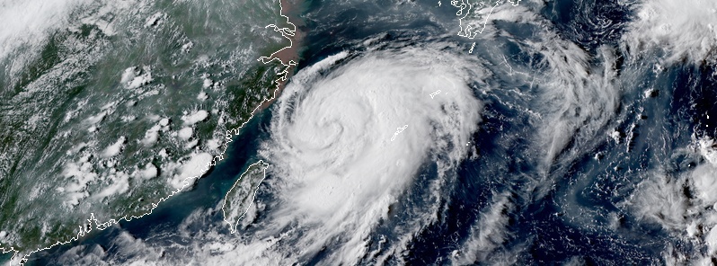 Typhoon “Bavi” moving toward the Korean Peninsula