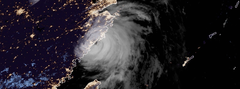Typhoon “Hagupit” slams into China’s Zhejiang
