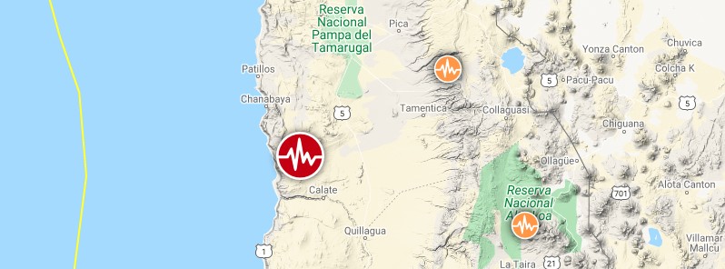 Strong M6.3 earthquake hits Tarapaca-Antofagasta border region, Chile