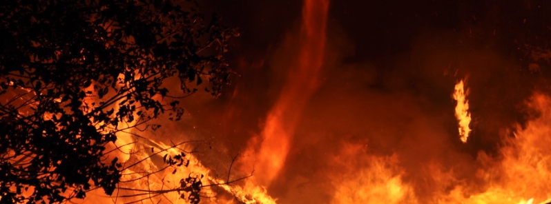 Creek Fire becomes largest single blaze in California, spawning 2 rare fire tornadoes