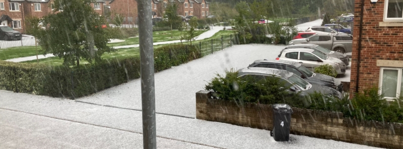 Intense hailstorm and tornado hit West Yorkshire, England