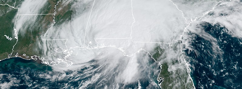 Catastrophic flooding unfolding as Hurricane “Sally” makes landfall near the Alabama/Florida border, U.S.