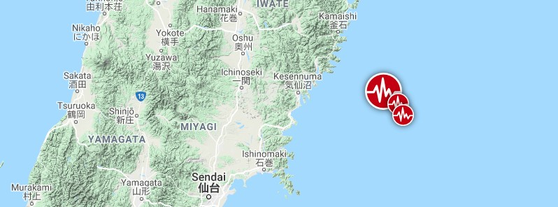 Shallow M6.1 earthquake hits near the east coast of Honshu, Japan