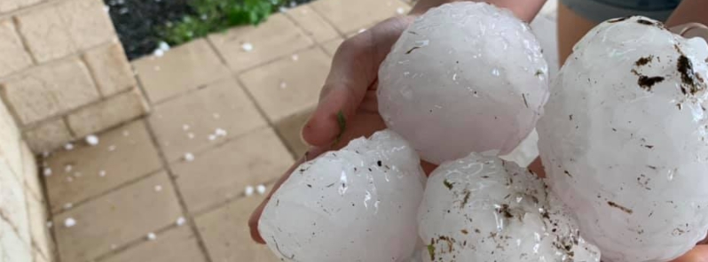 ‘Catastrophic’ hailstorm and a month’s worth of rain in an hour slam Queensland, Australia