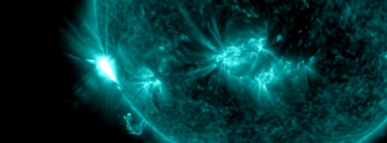 Moderately strong M4.4 solar flare erupts, CME produced