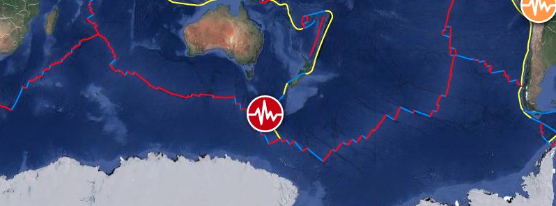 Shallow M6.0 earthquake hits Balleny Islands region, Southern Ocean