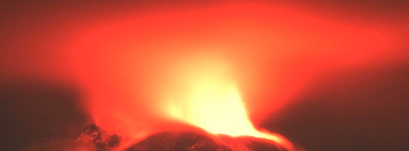 Strong explosive eruption at Etna volcano, Aviation Color Code raised to Red, Italy
