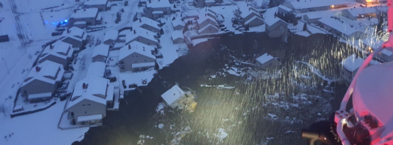 Large clay landslide leaves 26 people missing, 10 injured in Gjerdrum, Norway