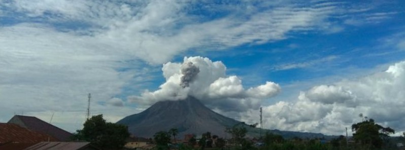 Eruptions at Mount Sinabung, Alert Level remains at 3 of 4, Indonesia
