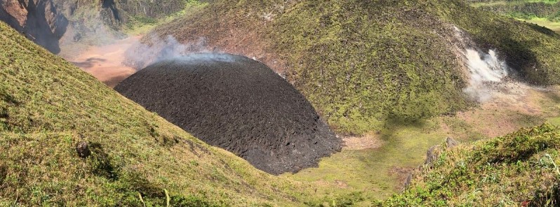 Soufriere volcano continues to exude magma, steam observed, St. Vincent and The Grenadines
