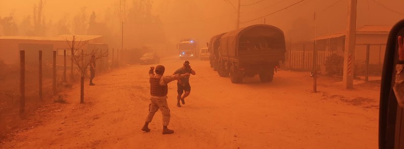Wildfires force evacations in Quilpue, Valparaiso, Chile
