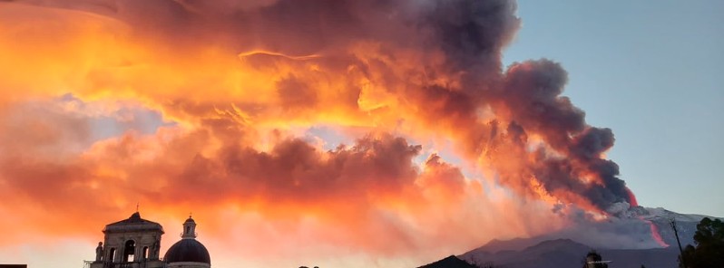 Intense explosive activity at Etna volcano, Aviation Color Code raised to Red, Italy