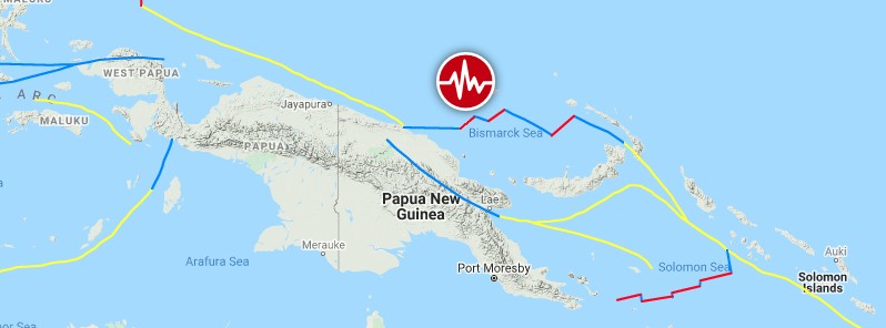 Shallow M6.3 earthquake hits near the coast of Papua New Guinea