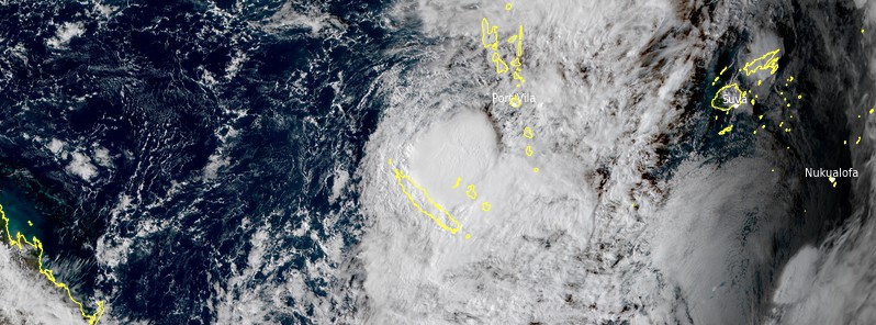 Category 2 Tropical Cyclone “Lucas” affecting Vanuatu and New Caledonia