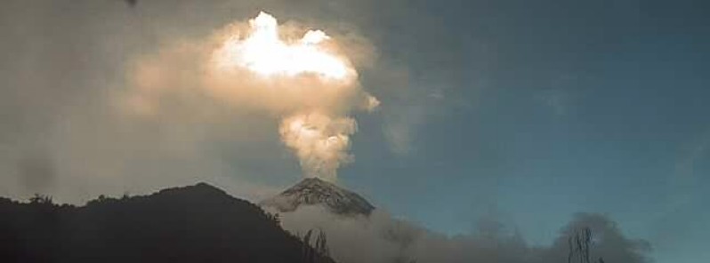 Large eruption at Sangay volcano, ash to 12.2 km (40 000 feet) a.s.l., Ecuador