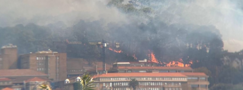 Wildfire scorches buildings, leaves two people injured in Cape Town, South Africa