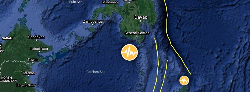 Deep M6.1 earthquake hits Celebes Sea