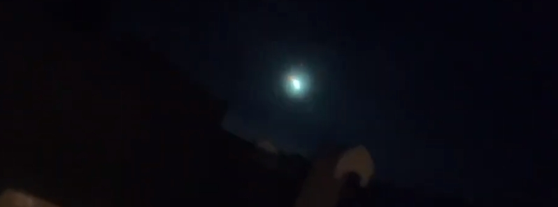 Bright fireball lights up the sky over southern France
