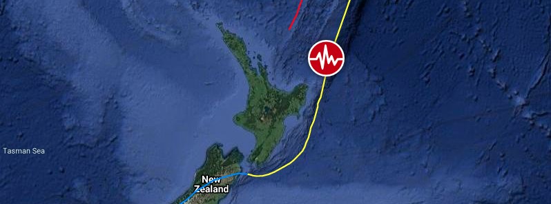 Strong and shallow M6.1 earthquake hits off the east coast of North Island, New Zealand