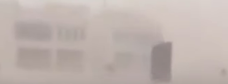 Dusty winds and heavy rain hit north Qatar