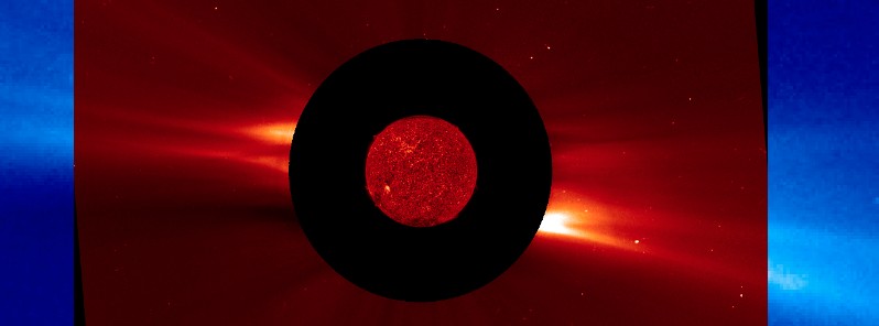 Solar wind parameters indicate the arrival of a slow-moving CME