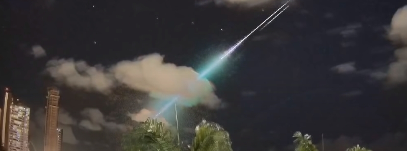 Brilliant fireball streaks across northeast Brazil