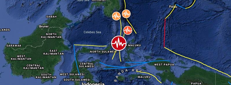 Strong M6.1 earthquake hits Molucca Sea, Indonesia