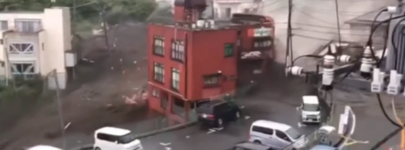 Massive mudslide hits Atami after 2 days of record-breaking rain, Japan