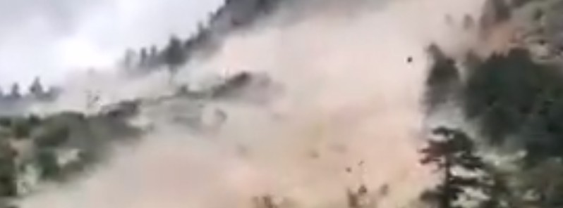 Massive landslide in northern India caught on video