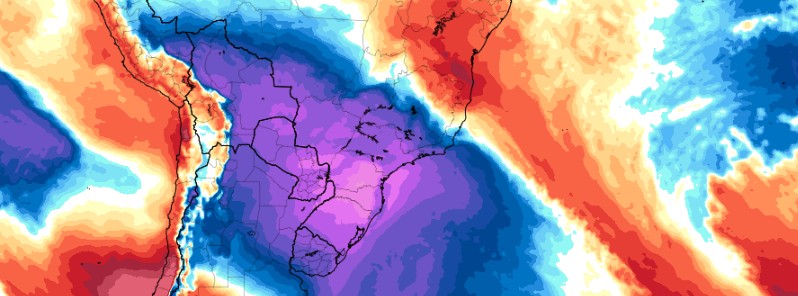 Frigid polar air brings very rare snowfall, icy rains to southern Brazil