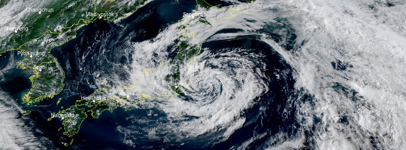 Tropical Storm “Nepartak” approaching Japan, landfall expected close to Sendai, Tohoku Region