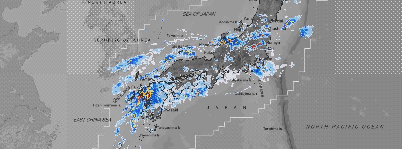 Extremely heavy rain over parts of southwestern Japan