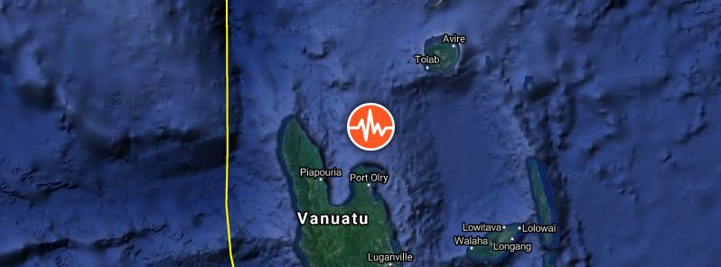 Strong M6.8 earthquake hits near the coast of Vanuatu, hazardous tsunami waves possible