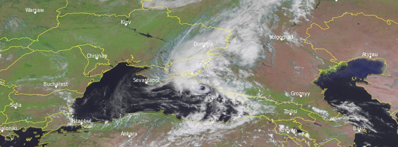 Medistorm Falchion forms in the Black Sea, bringing heavy rains and floods