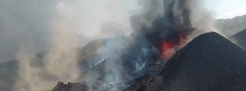 Unique close-up views of eruption at La Palma, Canary Islands