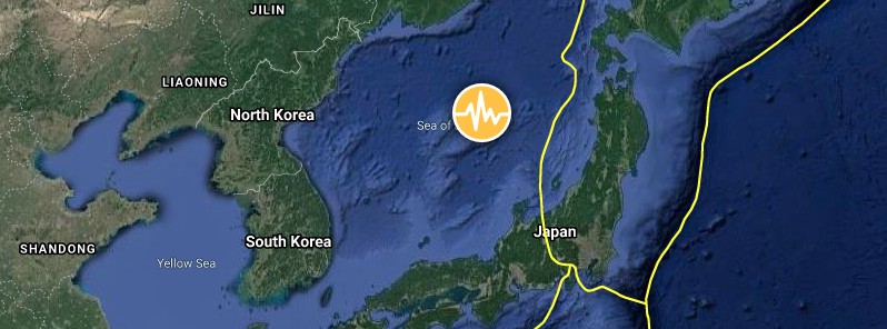 Deep M6.1 earthquake hits central Sea of Japan
