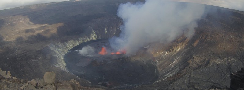 New eruption at Kilauea volcano, Aviation Color Code raised to Red, Hawaii
