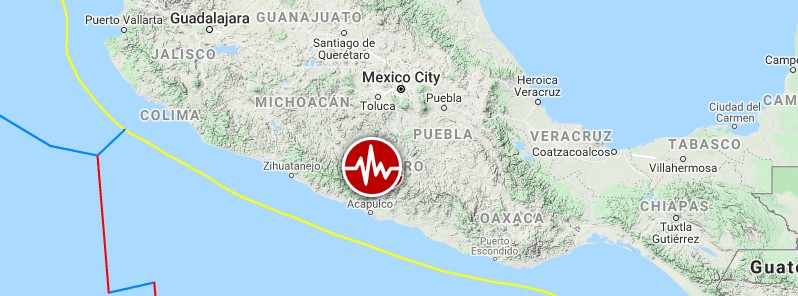 Very strong and shallow M7.0 earthquake hits near Acapulco, Mexico