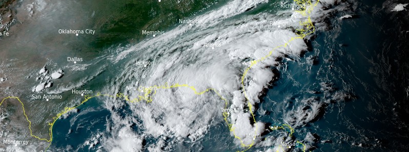 Tropical Storm “Mindy” makes landfall in Florida Panhandle, U.S.