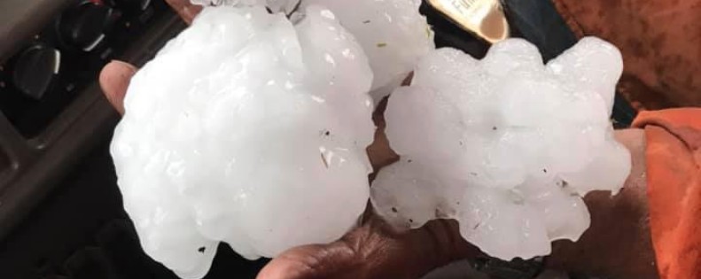 Giant hailstones pummel Queensland, likely the largest seen in Australia since records began