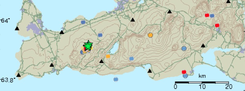 More than 8 000 earthquakes near Keilir, Reykjanes Peninsula, Iceland