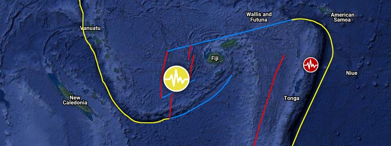 Deep M6.8 earthquake hits Fiji region