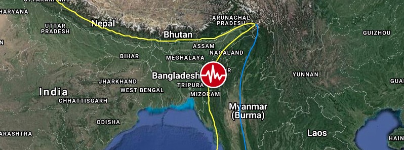 Strong and shallow M6.1 earthquake hits Myanmar-India border region