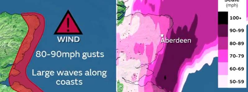 Rare Red weather warning issued for Storm Arwen, U.K.